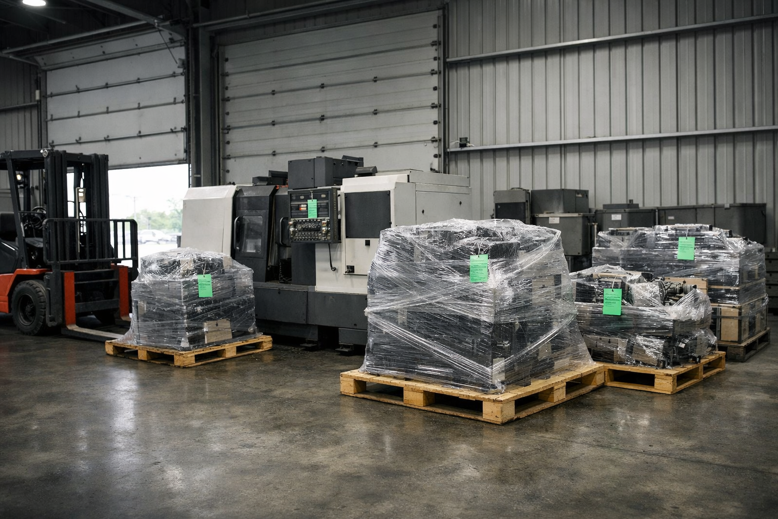 Equipment being prepared for consignment review